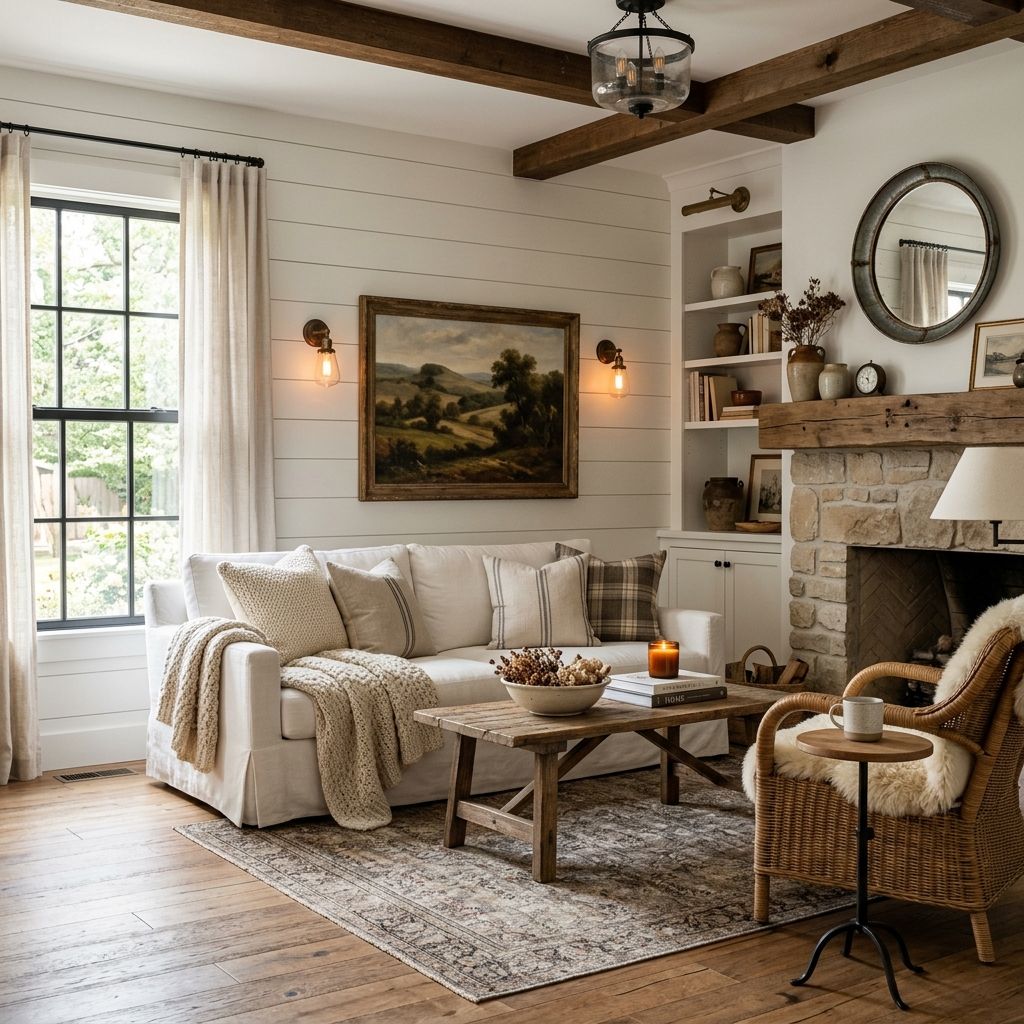 Modern farmhouse decor on a budget: get the look without the renovation